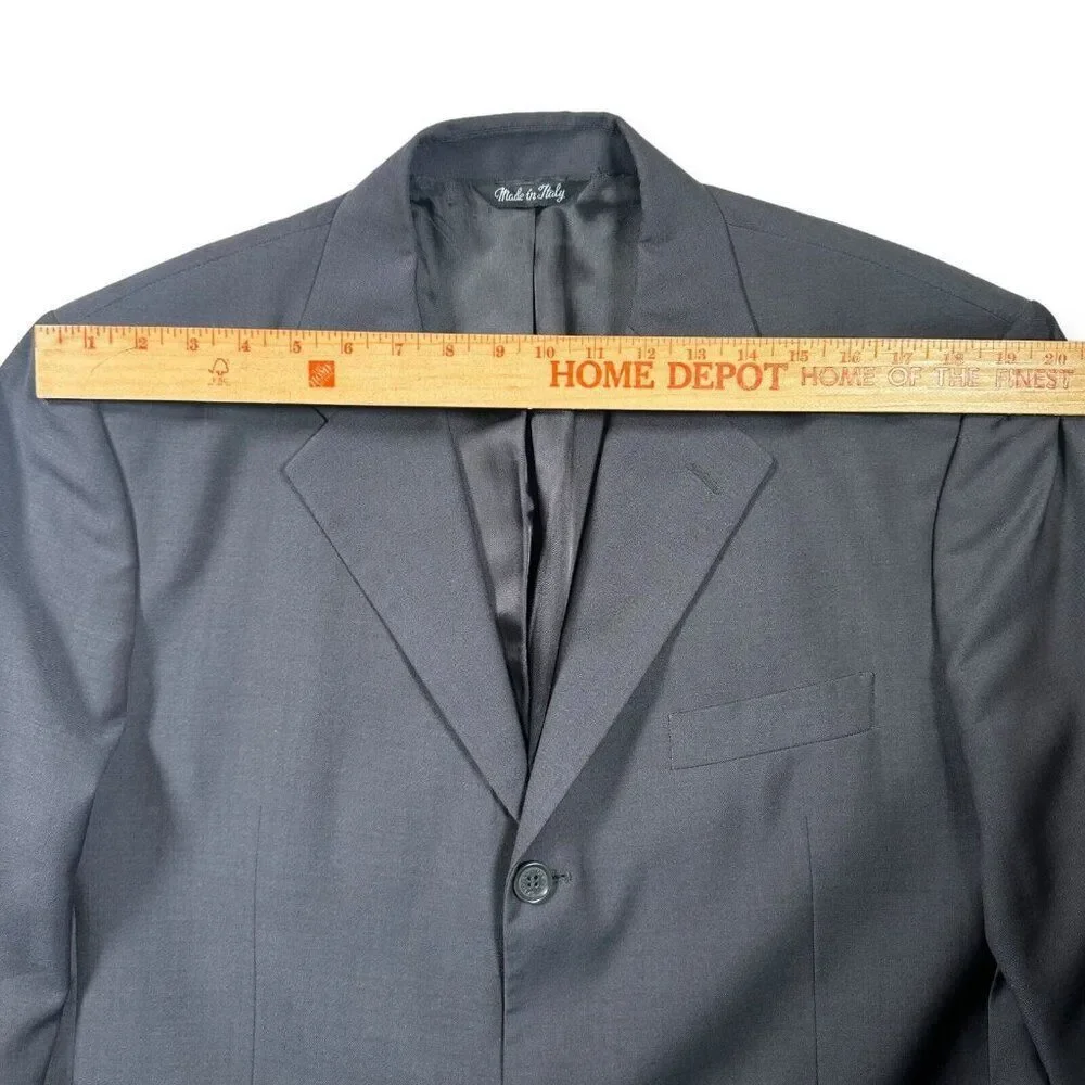 Dolce & Gabbana Black Suit Coat Blazer Virgin Wool Italian Size 56‎ US 46 3XL
